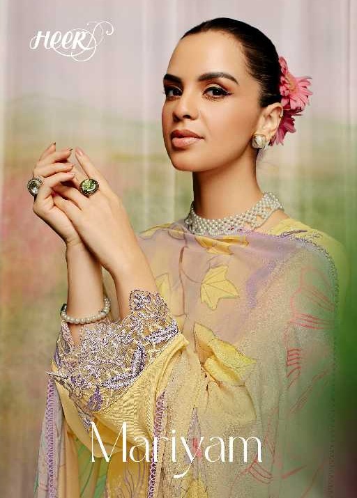 Kimora Heer Mariyam Vol-205 Wholesale Pure Muslin With Embroidery Work Salwar Suits