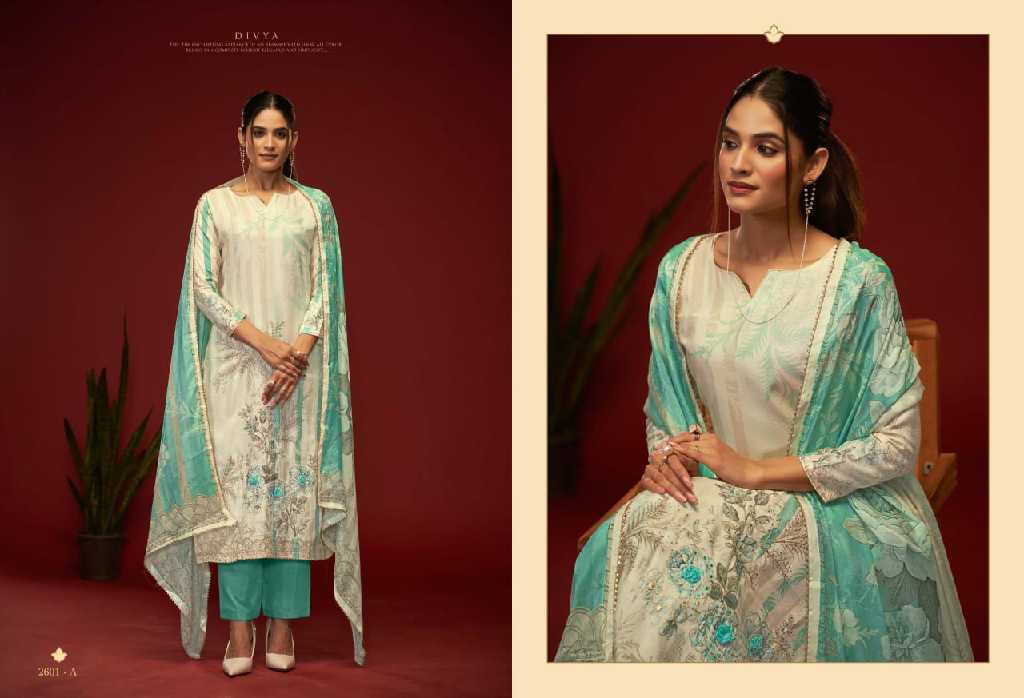 Sargam Divya Pro Wholesale Viscose Muslin With Swarovski Work Dress Material