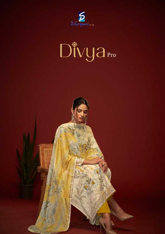 Sargam Divya Pro Wholesale Viscose Muslin With Swarovski Work Dress Material