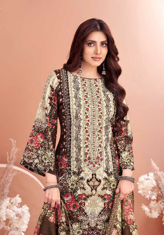 Harshit Rimsha Wholesale Viscose Reyon With Embroidery Work Dress Material