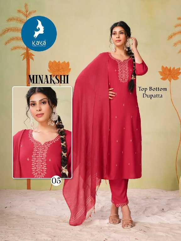 Kaya Minakshi Wholesale 3 Piece Concept With Straight Cut Readymade Suits