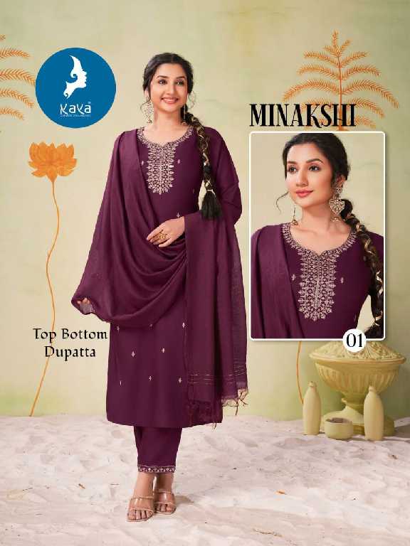 Kaya Minakshi Wholesale 3 Piece Concept With Straight Cut Readymade Suits