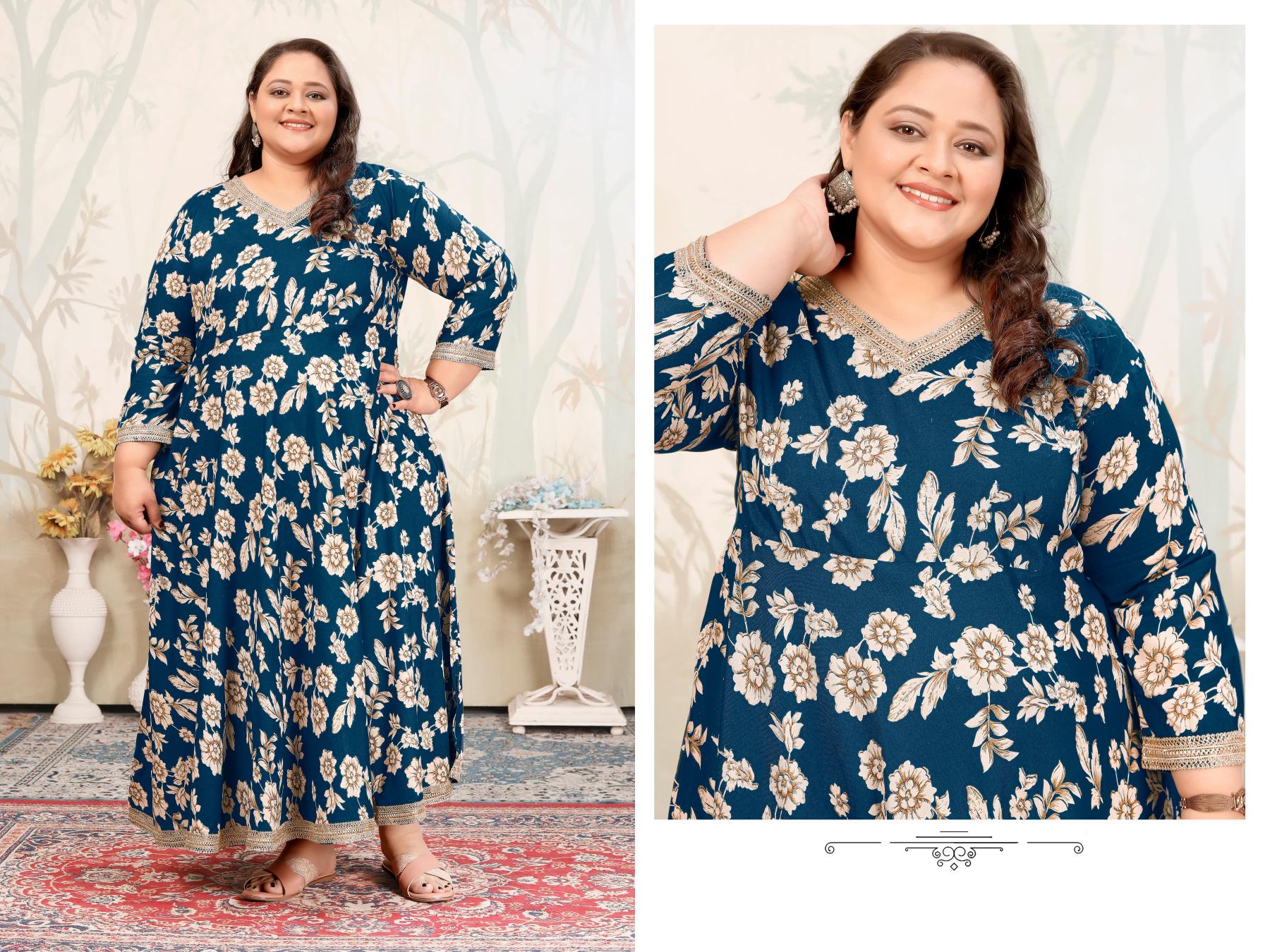 Moksh Plus Size Joy Vol-1 Wholesale Reyon Export Quality Kurtis