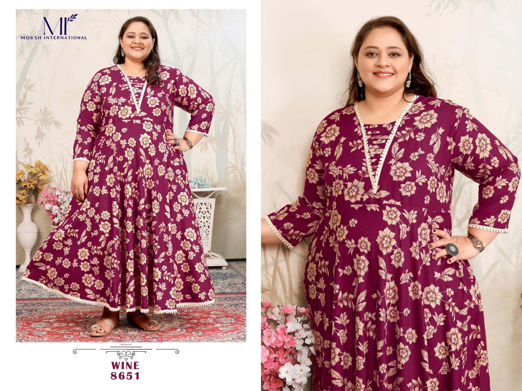 Moksh Plus Size Joy Vol-1 Wholesale Reyon Export Quality Kurtis