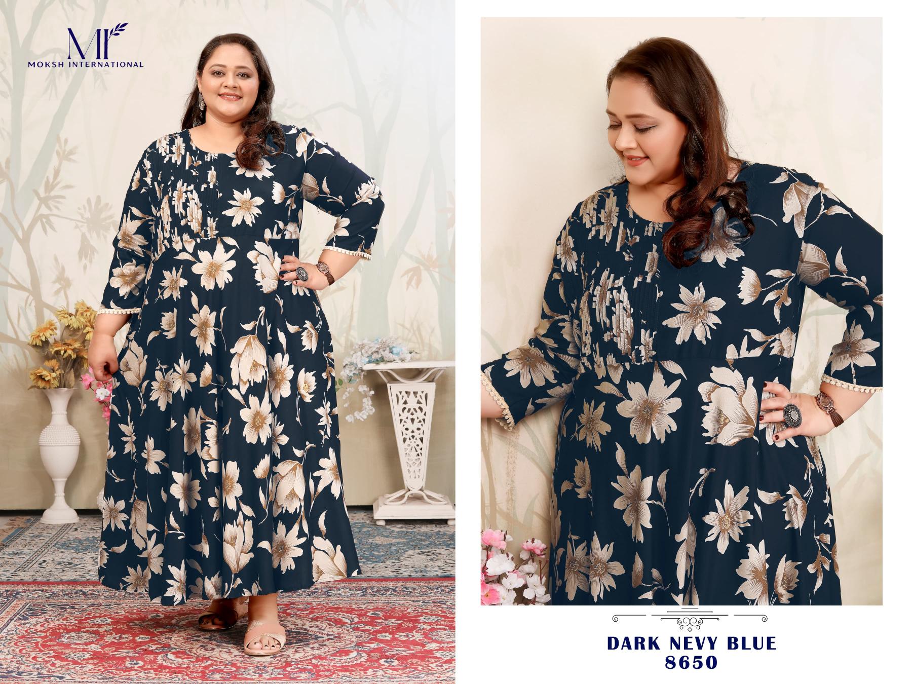 Moksh Plus Size Joy Vol-1 Wholesale Reyon Export Quality Kurtis