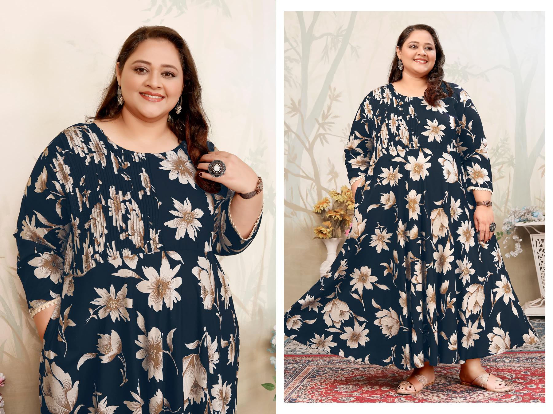Moksh Plus Size Joy Vol-1 Wholesale Reyon Export Quality Kurtis