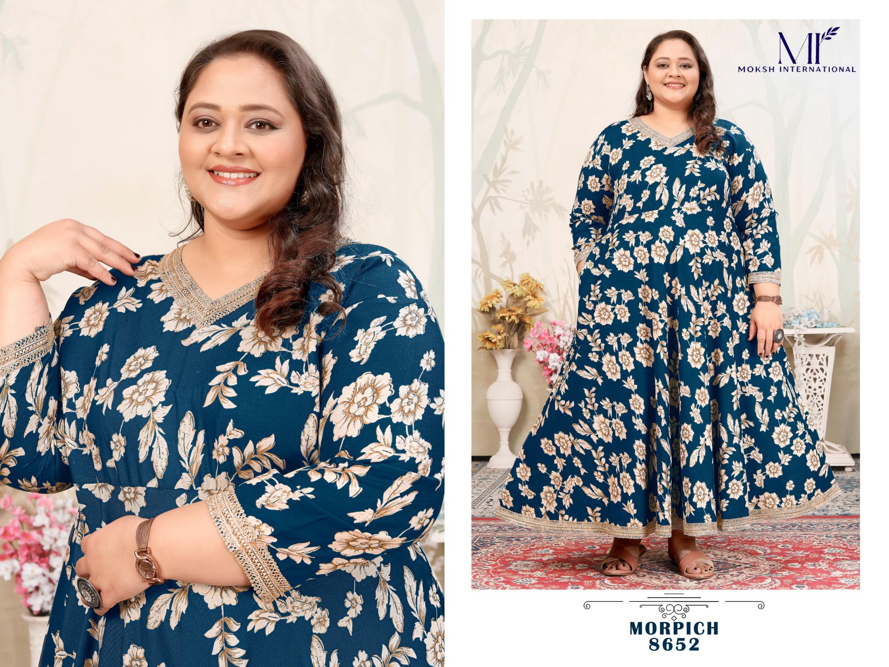 Moksh Plus Size Joy Vol-1 Wholesale Reyon Export Quality Kurtis