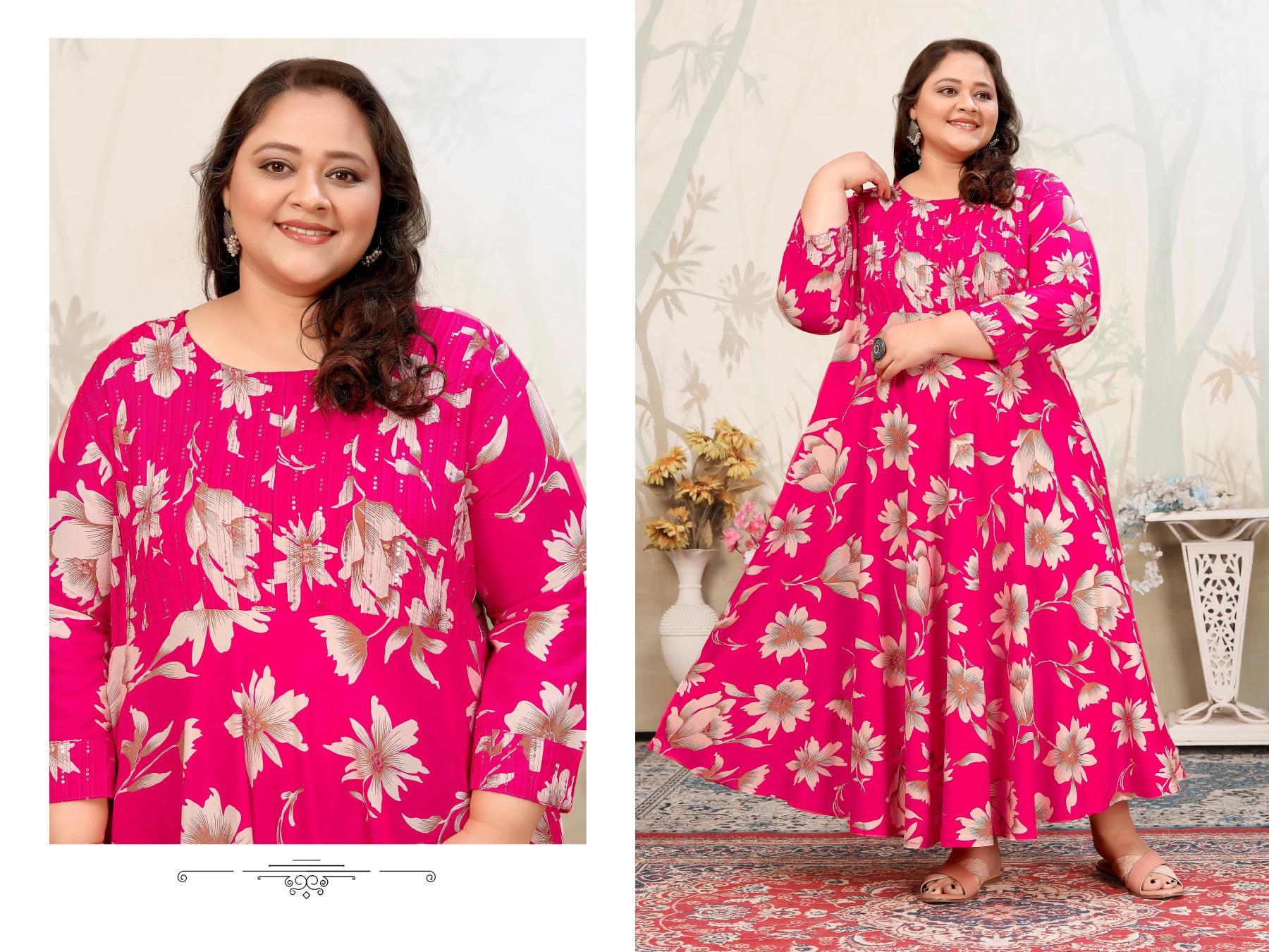 Moksh Plus Size Joy Vol-1 Wholesale Reyon Export Quality Kurtis