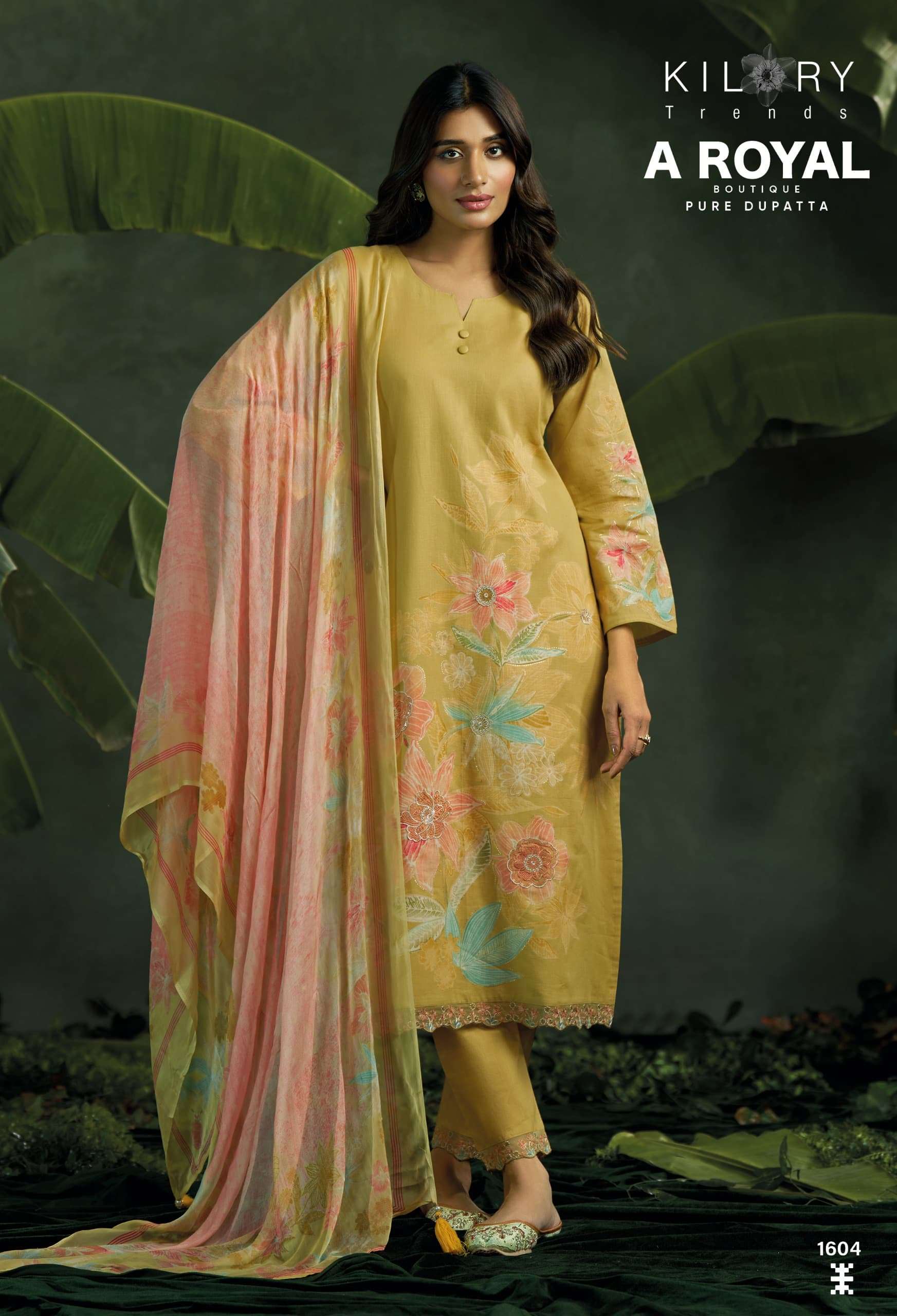 A ROYAL BOUTIQUE BY KILORY TRENDS LAWN COTTON UNSTITCH FANCY SALWAR KAMEEZ