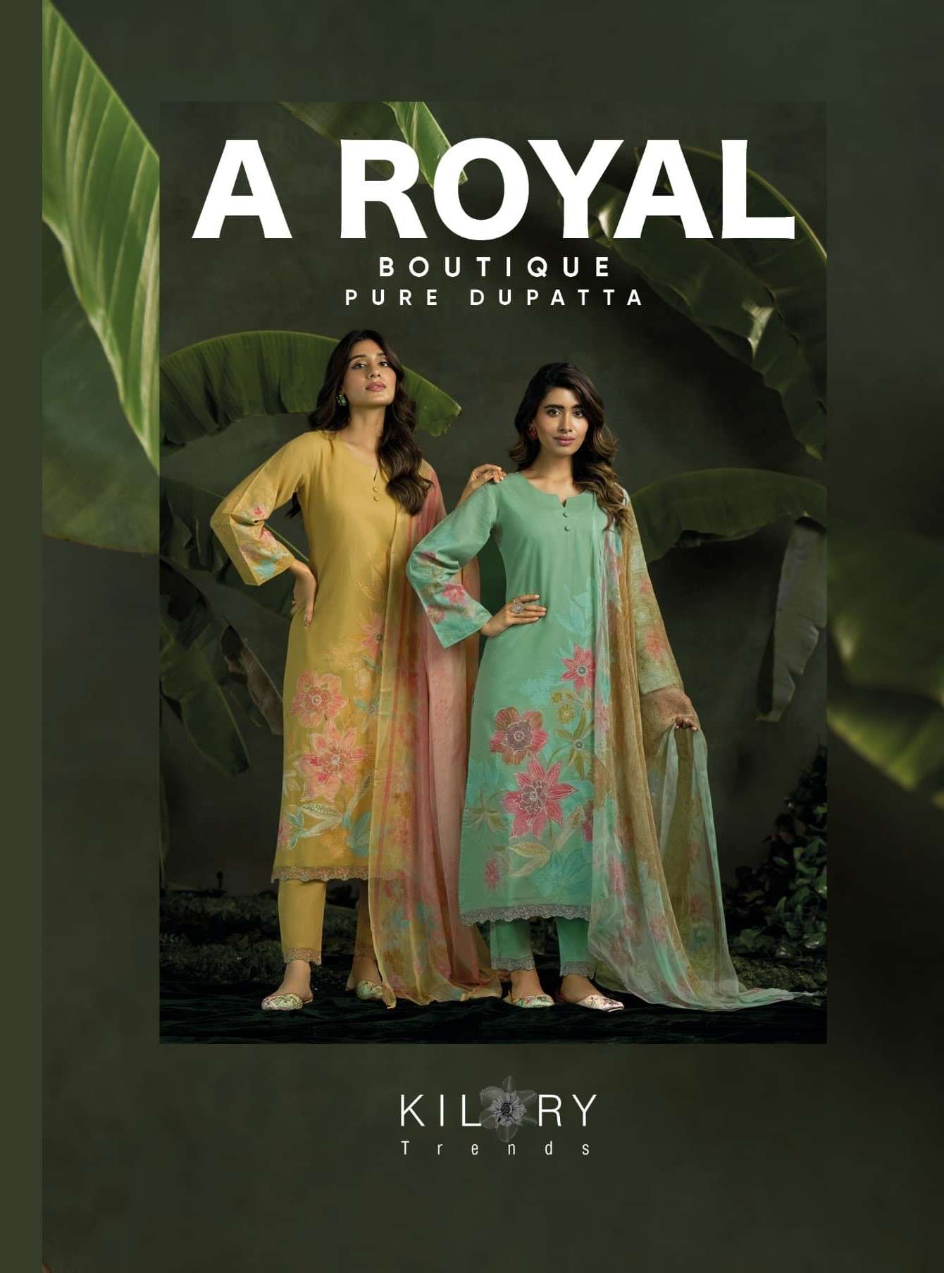 A ROYAL BOUTIQUE BY KILORY TRENDS LAWN COTTON UNSTITCH FANCY SALWAR KAMEEZ