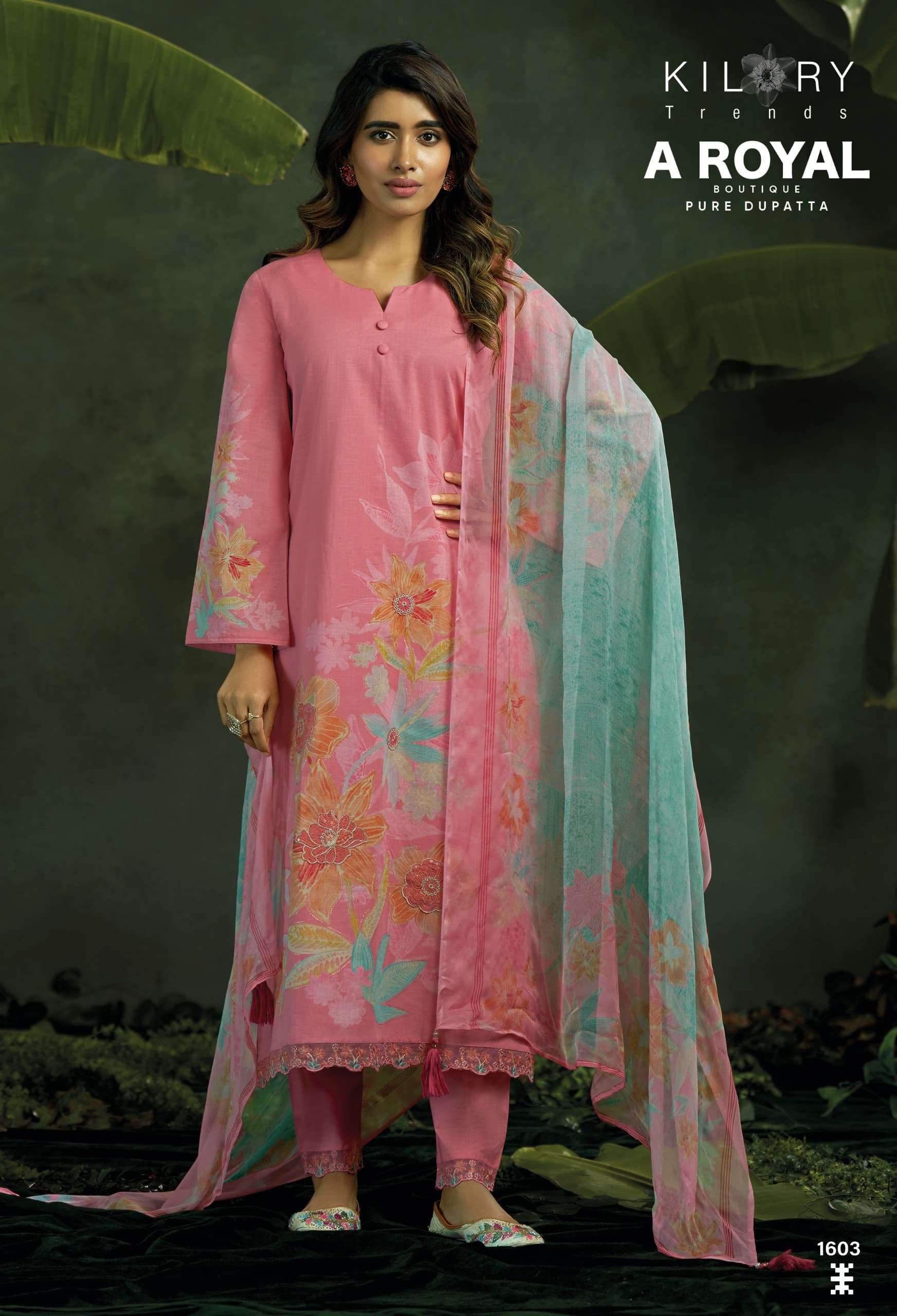 A ROYAL BOUTIQUE BY KILORY TRENDS LAWN COTTON UNSTITCH FANCY SALWAR KAMEEZ