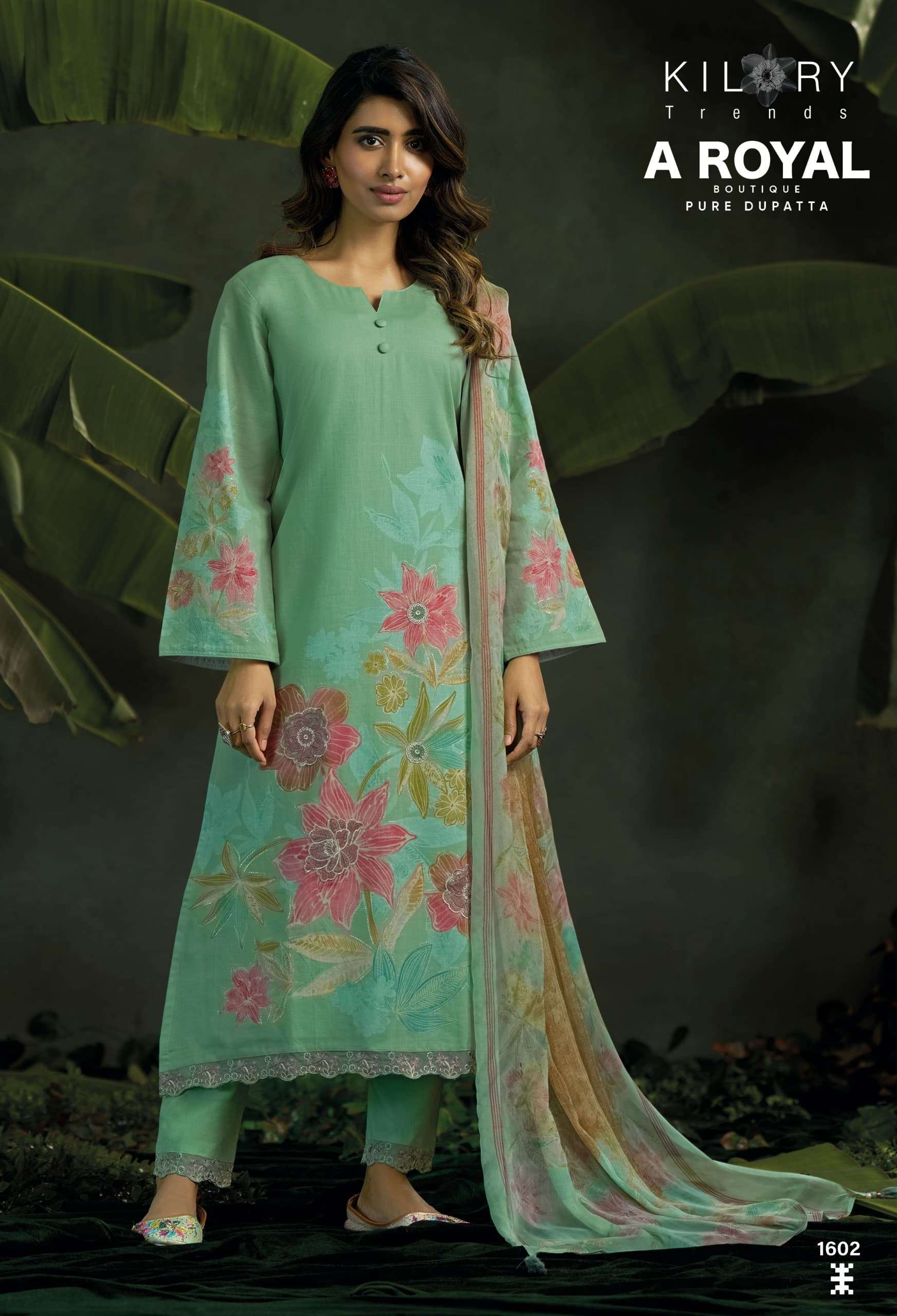 A ROYAL BOUTIQUE BY KILORY TRENDS LAWN COTTON UNSTITCH FANCY SALWAR KAMEEZ