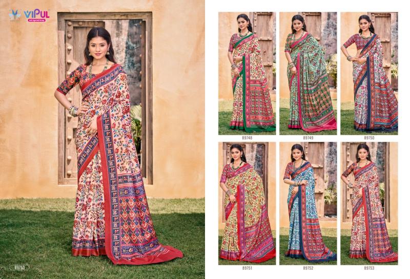 VIPUL FASHION CARNIVAL SOFT SILK INDIAN SAREE EXPORTS