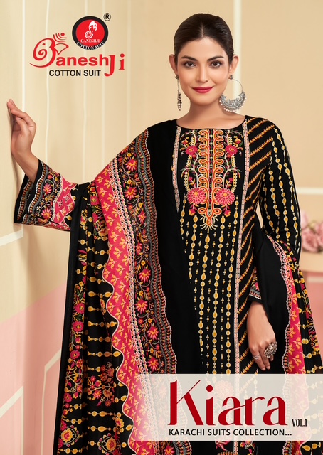 GANESHJI KIARA VOL-1 WHOLESALE HEAVY COTTON DRESS MATERIAL