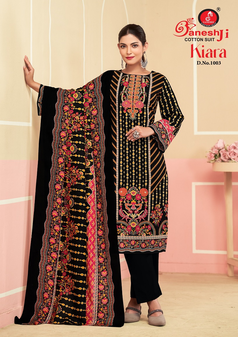 GANESHJI KIARA VOL-1 WHOLESALE HEAVY COTTON DRESS MATERIAL