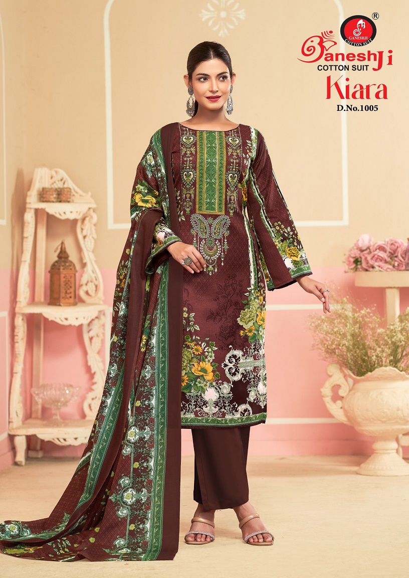 GANESHJI KIARA VOL-1 WHOLESALE HEAVY COTTON DRESS MATERIAL