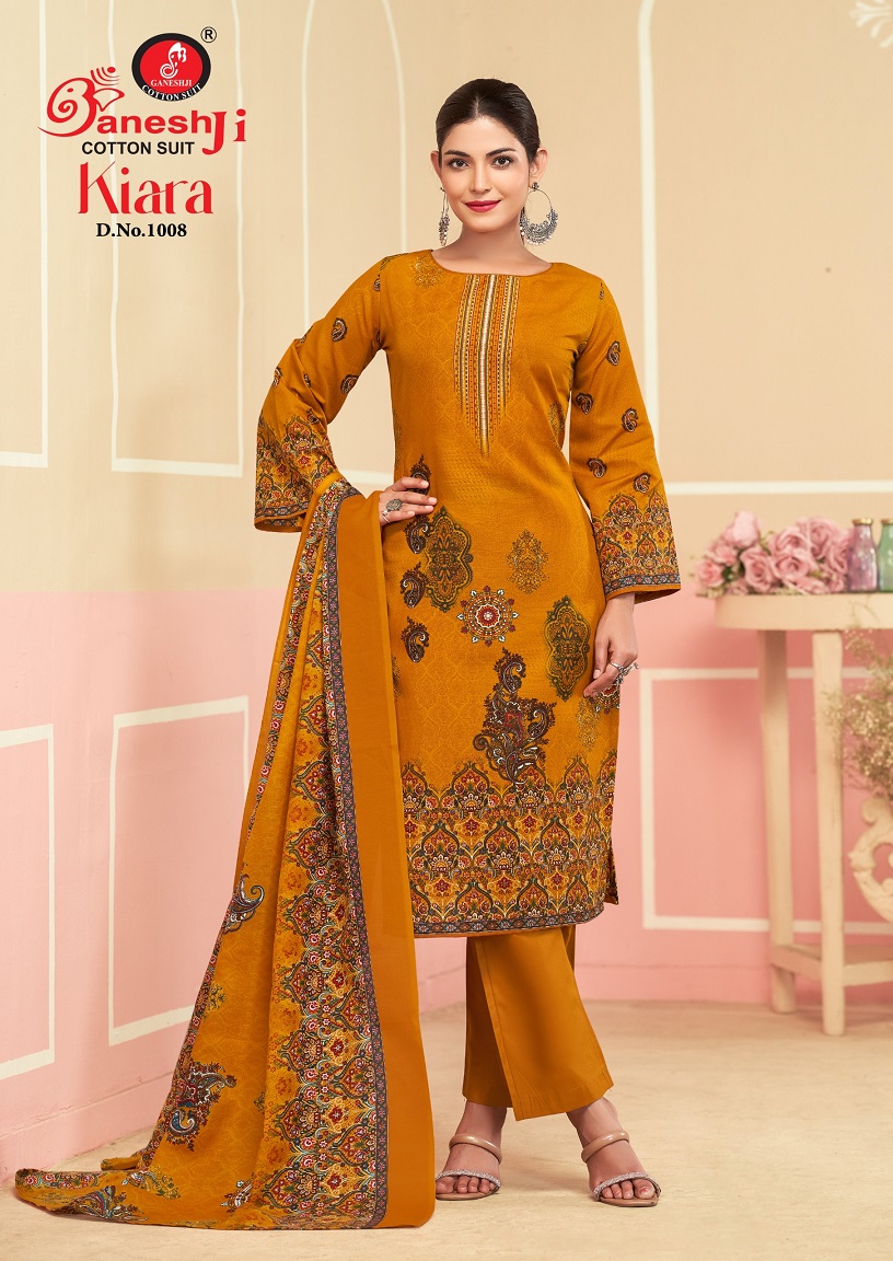 GANESHJI KIARA VOL-1 WHOLESALE HEAVY COTTON DRESS MATERIAL