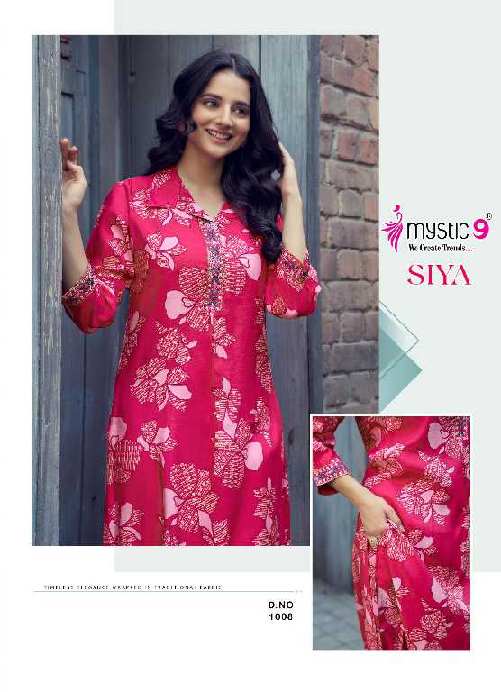 Mystic 9 Siya Vol-1 Wholesale Roman Silk Foil Print Co-Ord Set Collection