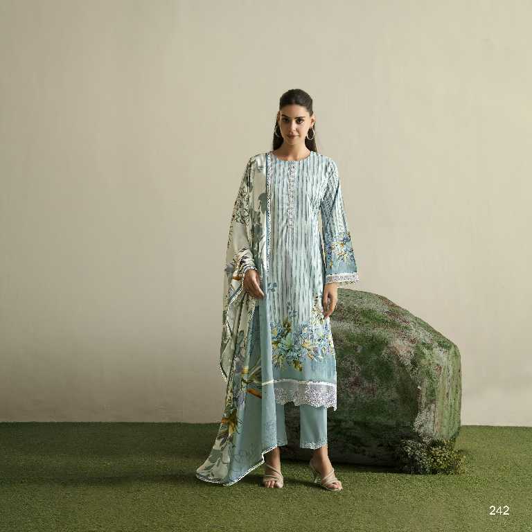 Kimora Sohni Flora Vol-17 Wholesale Pure Lawn With Embroidery Work Salwar Suits