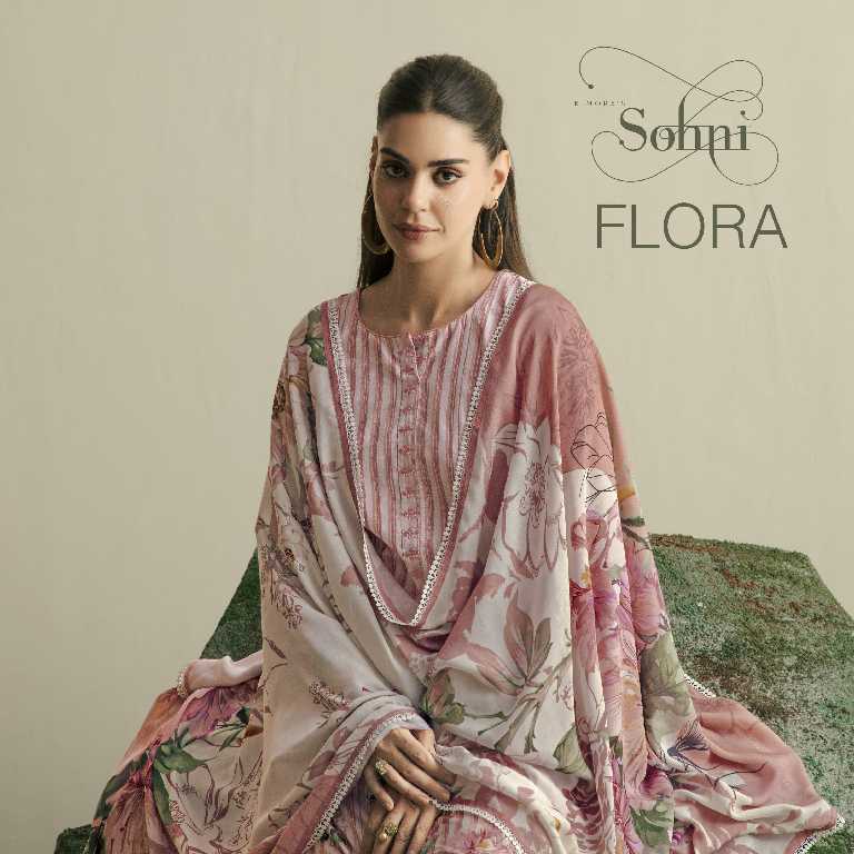 Kimora Sohni Flora Vol-17 Wholesale Pure Lawn With Embroidery Work Salwar Suits
