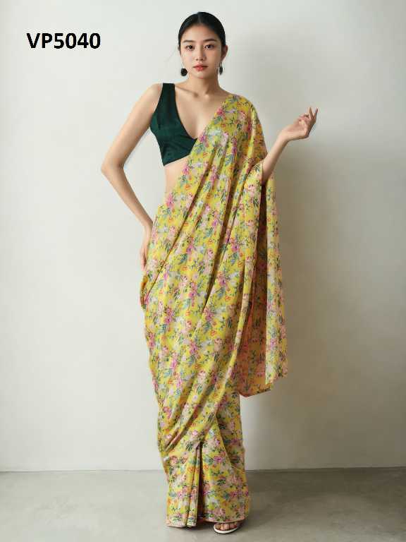 Fashion Berry VP5002 To VP5024 Nx Wholesale Floral Digital Print With Lace Pallu Sarees