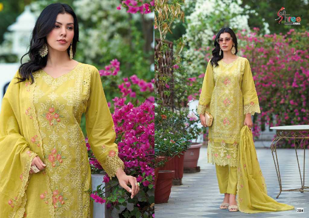 Shree Fabs Tasrif Premium Embroidered Lawn Pakistani Concept Salwar Suits