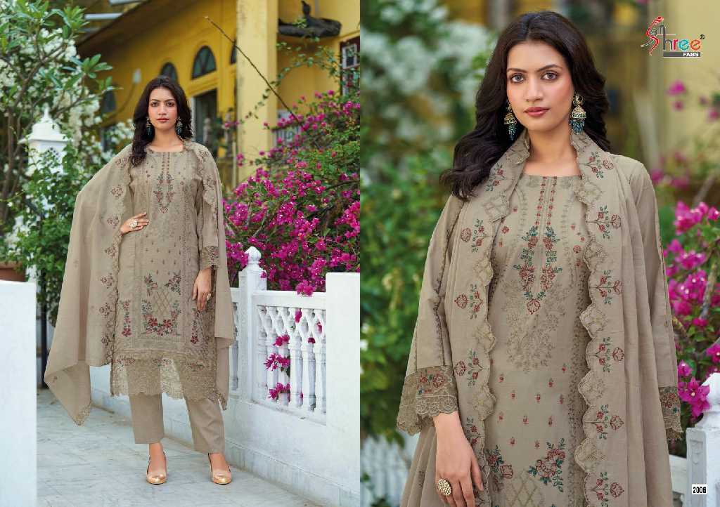 Shree Fabs Tasrif Premium Embroidered Lawn Pakistani Concept Salwar Suits