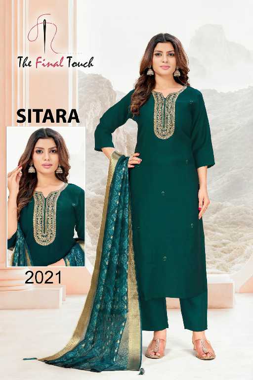 The Final Touch Sitara Wholesale Vetican With Embroidery Readymade Suits Combo