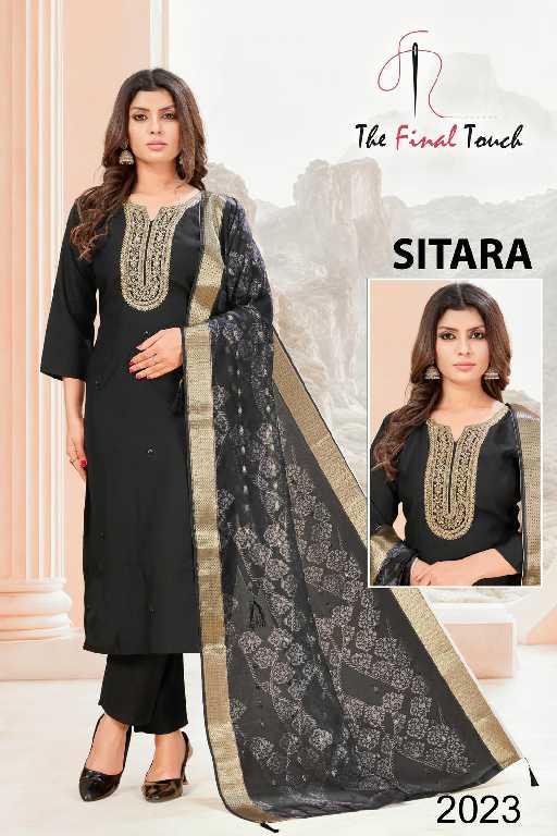 The Final Touch Sitara Wholesale Vetican With Embroidery Readymade Suits Combo