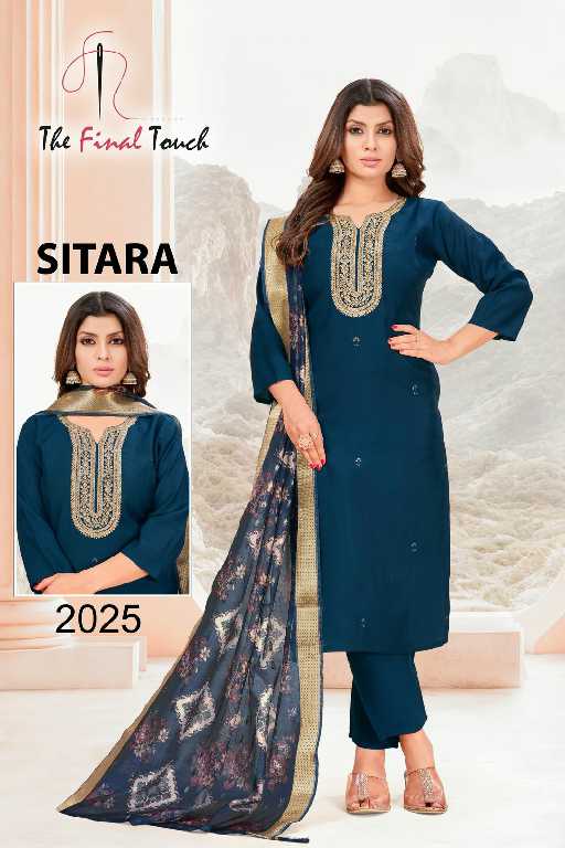 The Final Touch Sitara Wholesale Vetican With Embroidery Readymade Suits Combo