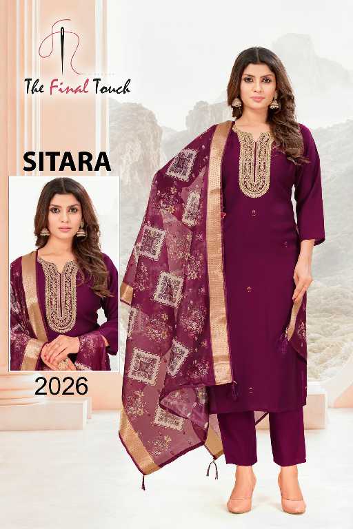The Final Touch Sitara Wholesale Vetican With Embroidery Readymade Suits Combo