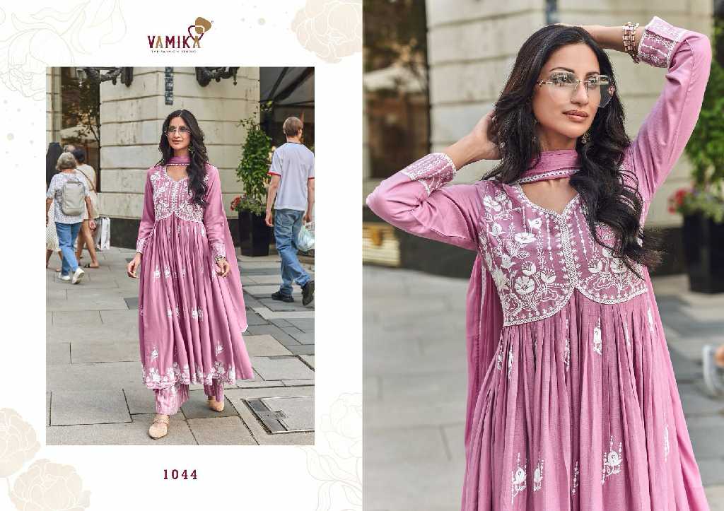 VAMIKA LAKHNAVI VOL 8  READYMADE DESIGNER PLAZO STYLE SALWAR KAMEEZ