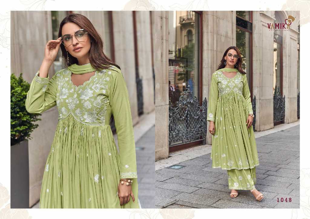 VAMIKA LAKHNAVI VOL 8  READYMADE DESIGNER PLAZO STYLE SALWAR KAMEEZ