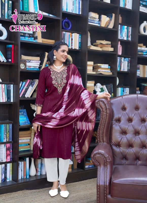 CHANDANI VOL 1 BY MYSTIC 9 RAYON READYMADE CLASSIC SALWAR SUIT