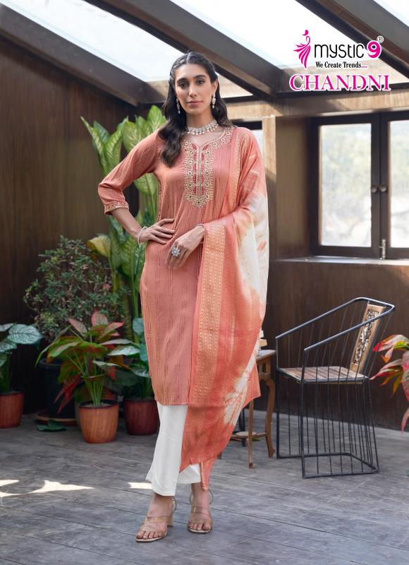 CHANDANI VOL 1 BY MYSTIC 9 RAYON READYMADE CLASSIC SALWAR SUIT