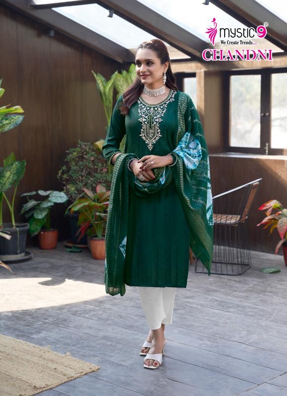 CHANDANI VOL 1 BY MYSTIC 9 RAYON READYMADE CLASSIC SALWAR SUIT