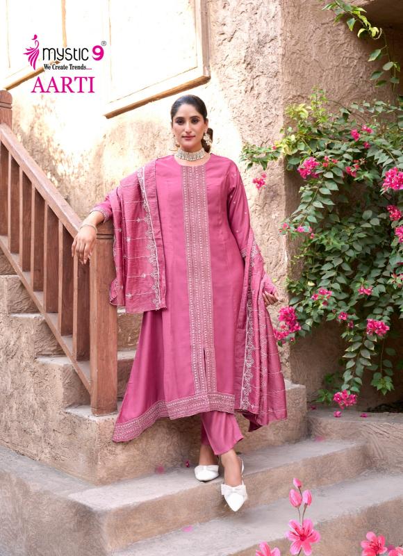 AARTI VOL 1 BY MYSTIC 9 VERTICAN READYMADE ELEGANCE STYLE SUIT FOR LADIES