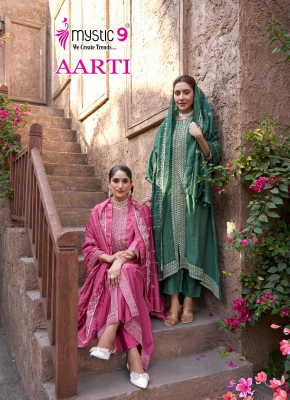 AARTI VOL 1 BY MYSTIC 9 VERTICAN READYMADE ELEGANCE STYLE SUIT FOR LADIES