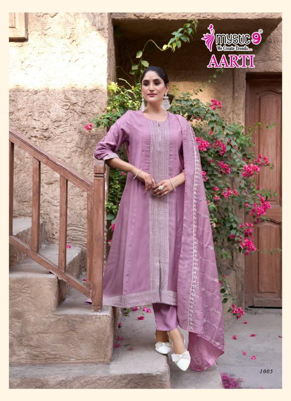 AARTI VOL 1 BY MYSTIC 9 VERTICAN READYMADE ELEGANCE STYLE SUIT FOR LADIES