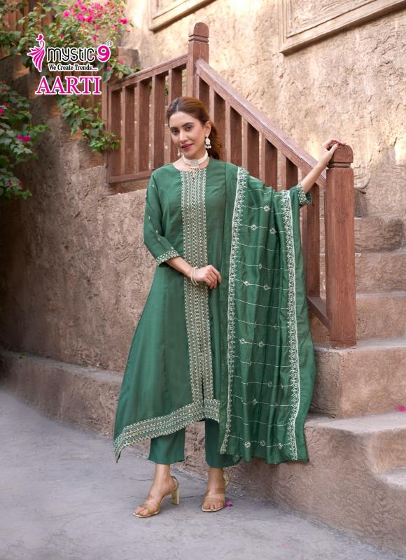 AARTI VOL 1 BY MYSTIC 9 VERTICAN READYMADE ELEGANCE STYLE SUIT FOR LADIES