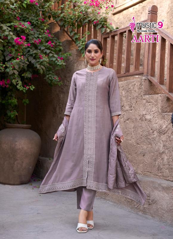 AARTI VOL 1 BY MYSTIC 9 VERTICAN READYMADE ELEGANCE STYLE SUIT FOR LADIES