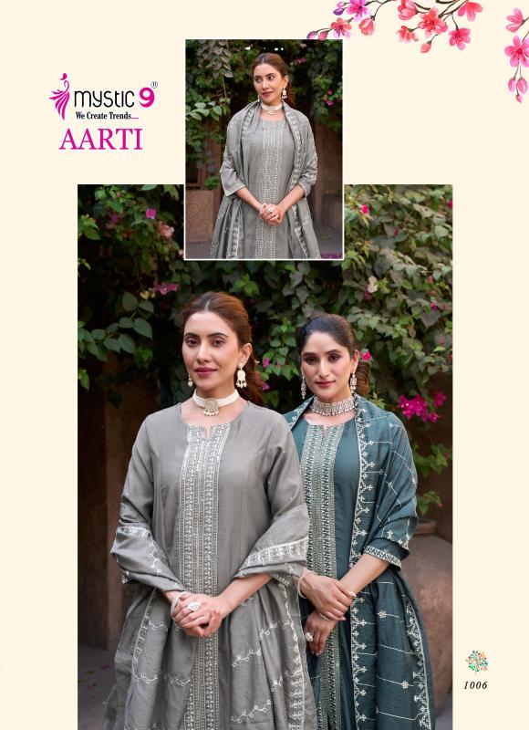 AARTI VOL 1 BY MYSTIC 9 VERTICAN READYMADE ELEGANCE STYLE SUIT FOR LADIES