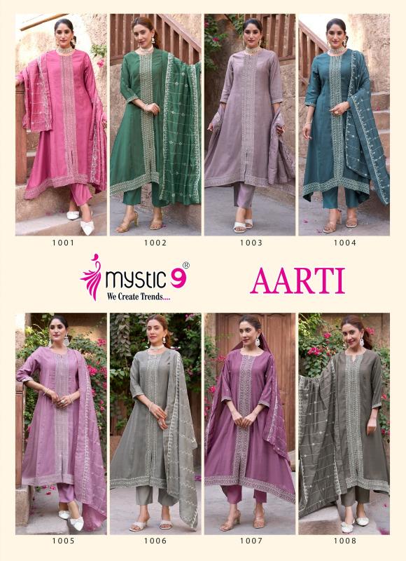 AARTI VOL 1 BY MYSTIC 9 VERTICAN READYMADE ELEGANCE STYLE SUIT FOR LADIES