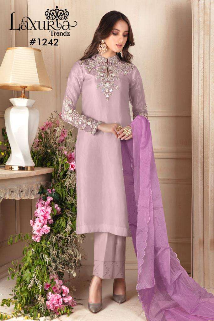 LAXURIA 1242 GEORGETTE PAKISTANI DESIGNER READYMADE SALWAR KAMEEZ