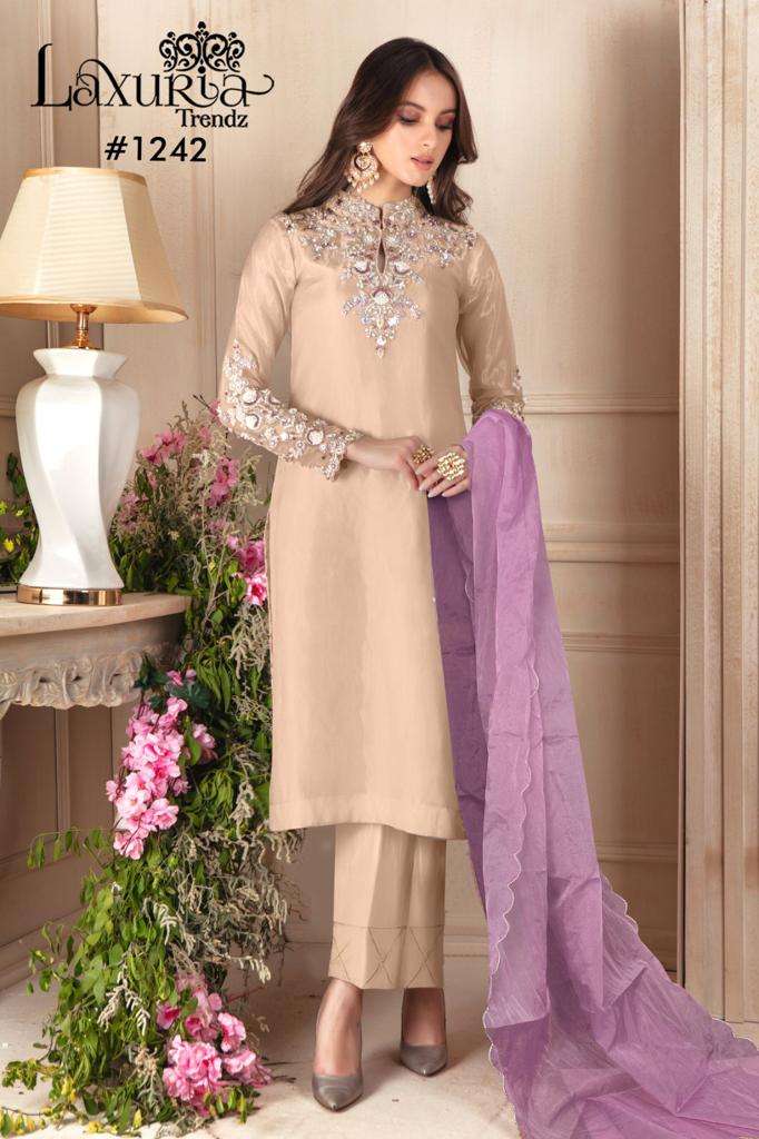 LAXURIA 1242 GEORGETTE PAKISTANI DESIGNER READYMADE SALWAR KAMEEZ