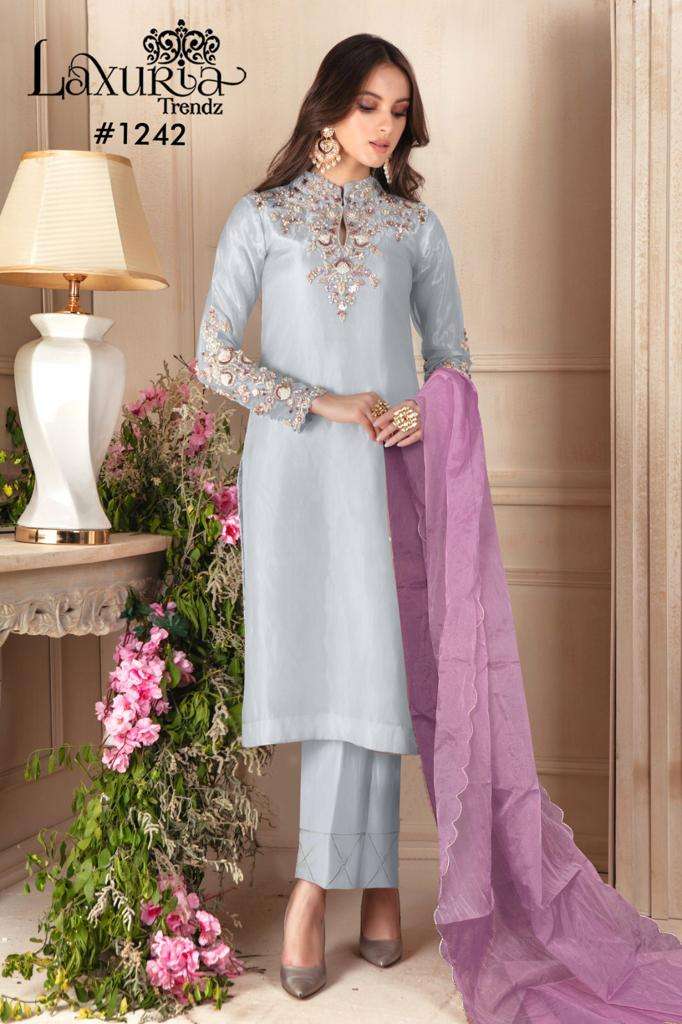 LAXURIA 1242 GEORGETTE PAKISTANI DESIGNER READYMADE SALWAR KAMEEZ