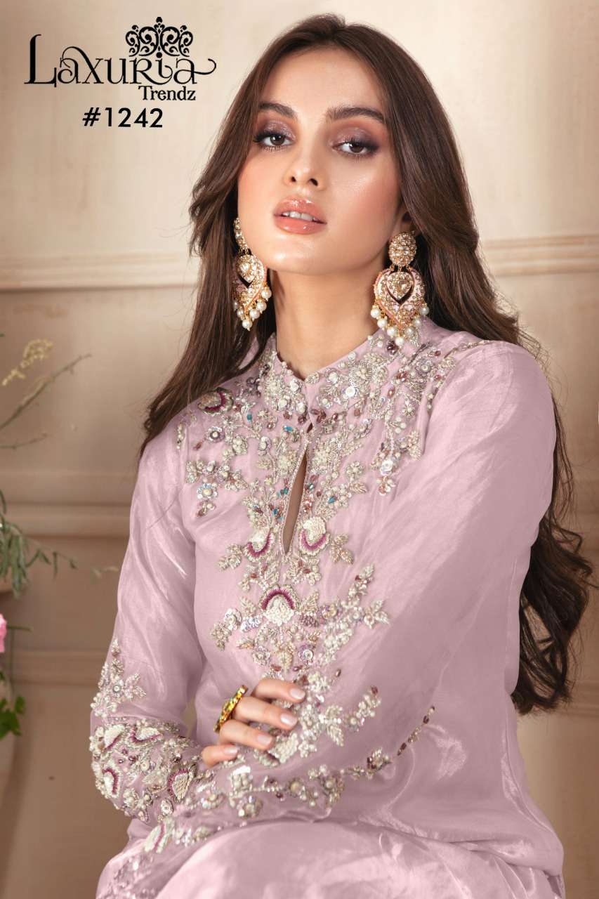 LAXURIA 1242 GEORGETTE PAKISTANI DESIGNER READYMADE SALWAR KAMEEZ