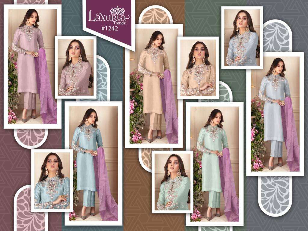 LAXURIA 1242 GEORGETTE PAKISTANI DESIGNER READYMADE SALWAR KAMEEZ