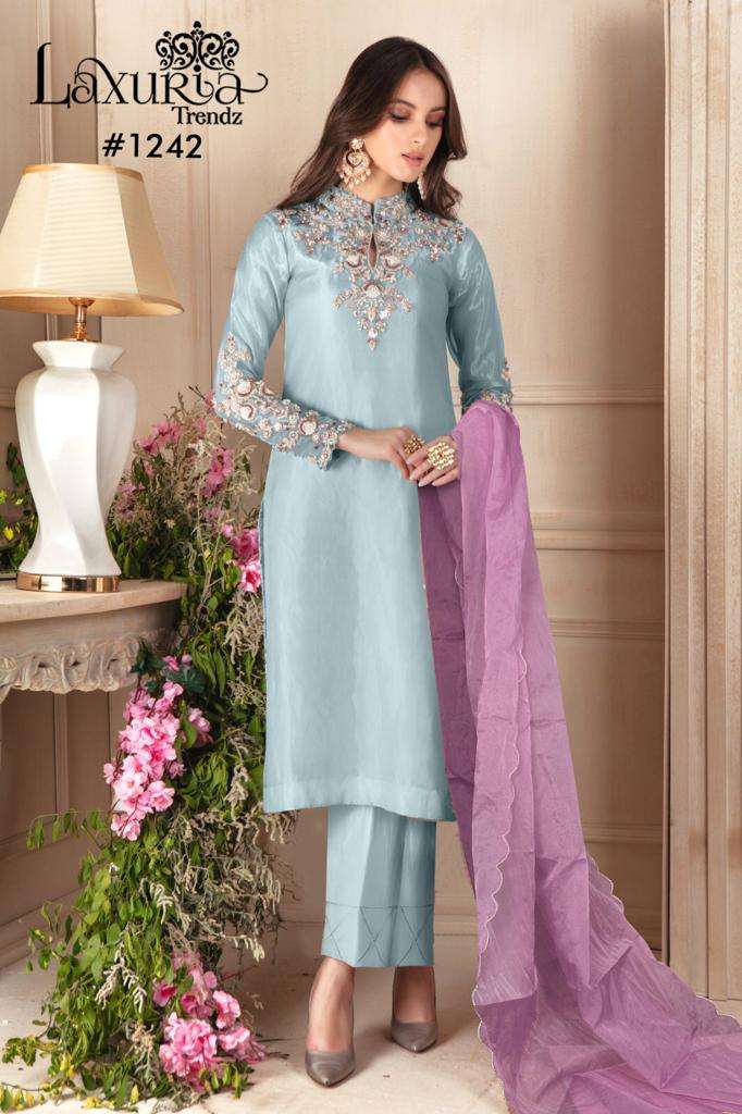 LAXURIA 1242 GEORGETTE PAKISTANI DESIGNER READYMADE SALWAR KAMEEZ