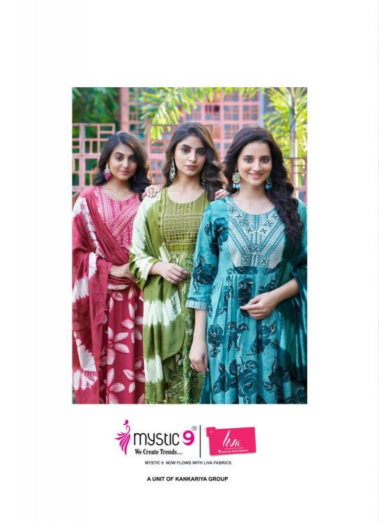 MYSTIC9 SHANAYA VOL 8 RAYON PRINT FULLY STITCH SHOP TRENDY 3PCS DRESS